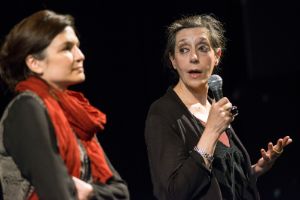 Berlin Documentary Forum 3. Truth/Narration of Triumph; Morteza Avini: Agnès Devictor, Catherine David (from left to right)