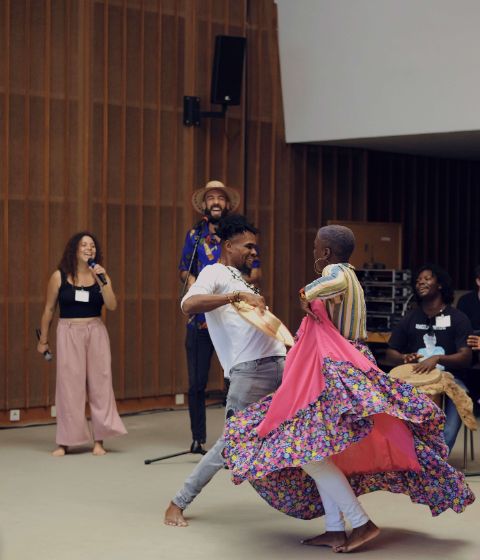 Bullerengue workshop at HKW. Photo: Sonia Hamad