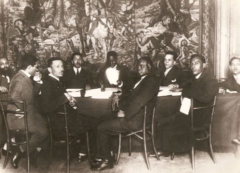Lamine Senghor auf der Internationalen Konferenz gegen koloniale Unterdrückung und Imperialismus, Brüssel, 1927. Source: public domain
