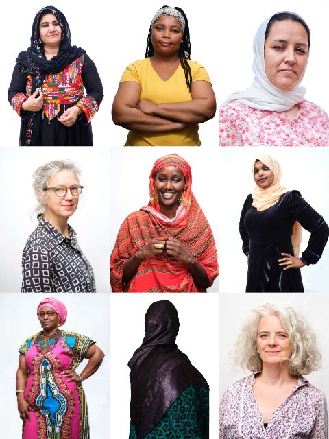 Latifa, Queen, Sonja / Thekla, Fadumo, Suada / Lucy, Larissa, Barbara (v.l.n.r). Fotos: Heiko Richard