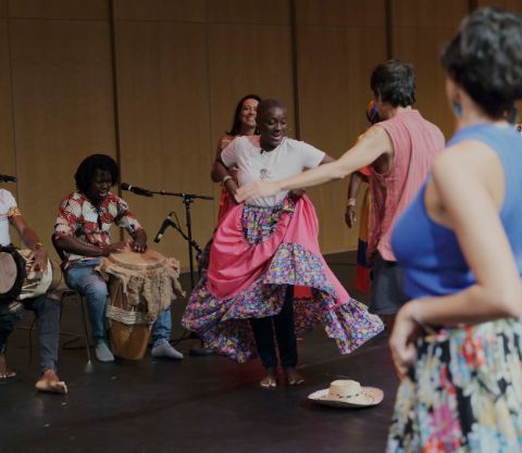 Bullerengue—Planting The Seeds for Community Healing (2023), within the frame of O Quilombismo. Photo: Sonia Hamad
