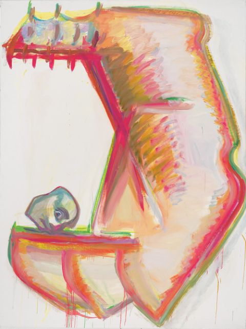 Maria Lassnig, Schafott der Eliten / Die Elite ist immer in Gefahr (1995)