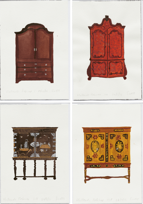 Sara Sejin Chang (Sara van der Heide), no. 1, 100, 316, and 558 from the series Hollands Kabinet (2010–12), Collection Van Abbemuseum, Eindhoven. Acquired with the support of Mondriaan Fonds