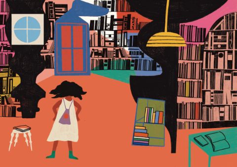 Diana Ejaita, Illustration aus Die Mosaik-Bibliothek