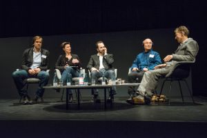 Narrating War. Ulrich Baer, Carolin Emcke, Philip Gourevitch, Liao Yiwu and Valentin Groebner (left to right) | Bearing Witness