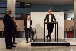 Wolfgang Scheppe, Eleonora Sovrani, Roberto Ohrt, Bernd Scherer. Ausstellungseröffnung, 26.09.2018