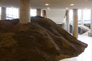 Lara Almarcegui | Berlin Excavation, 2015, installation, 400 m3 earth (exhibition view) | Courtesy the artist. Photo &copy; Jens Liebchen