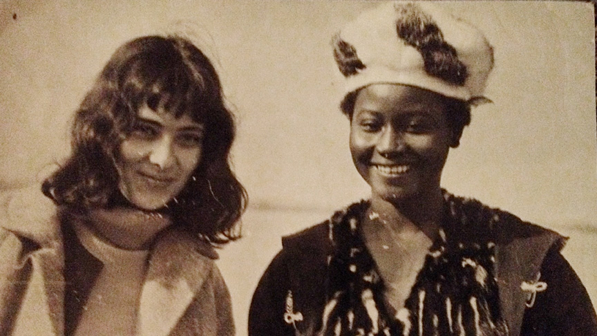 Übersetzerin und Schauspielerin beim Taschkent Film Festival 1968 | Courtesy Elena Emilyevna Razlogova collection