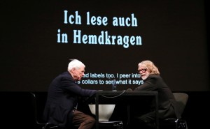 Alexander Kluge und Helge Schneider, Das Neue Alphabet &ndash; Openings Days | Foto: Stephanie Pilick